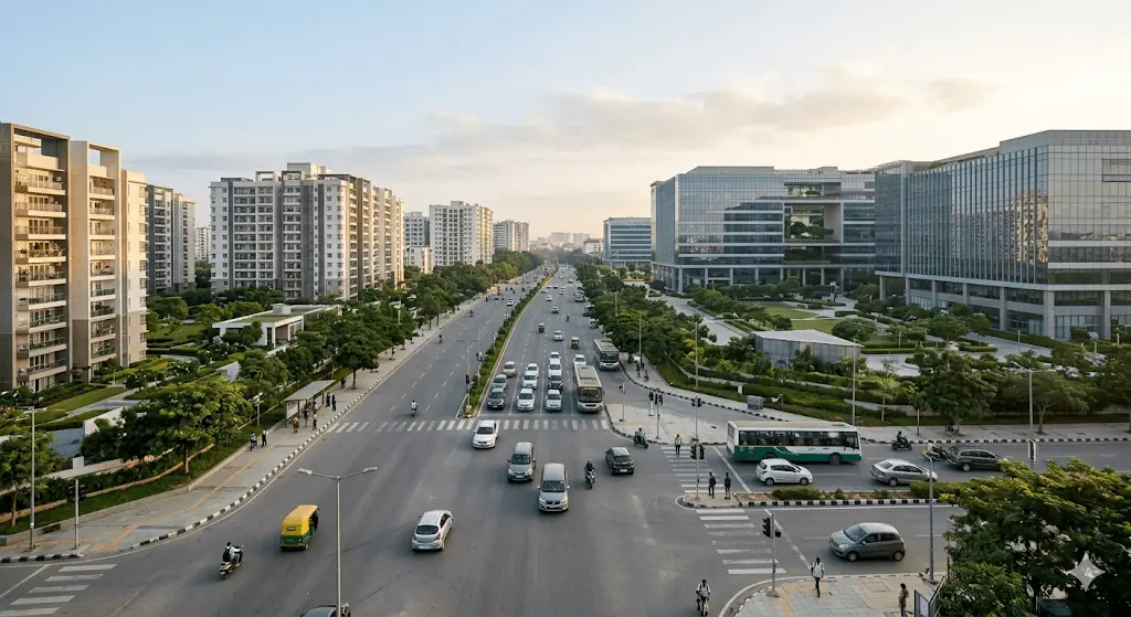 Bangalore IT corridor with residential developments alongside the office ecosystem that supplies its tenant demand