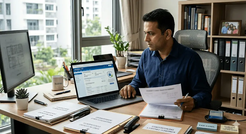 NRI investor setting up NRE and NRO banking accounts for property investment in India