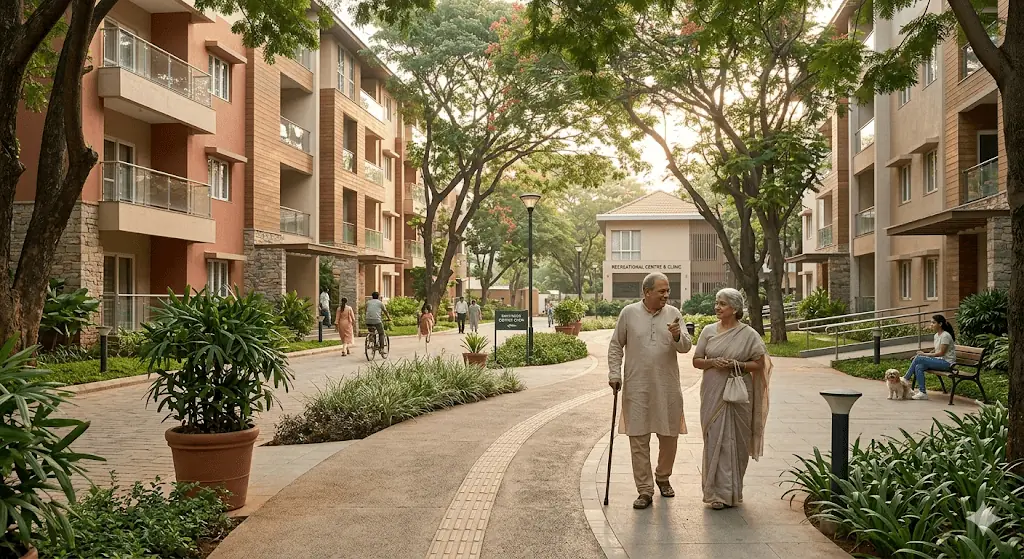 Premium residential community in Bangalore supporting long-term retirement and return-to-India planning for Gulf NRIs