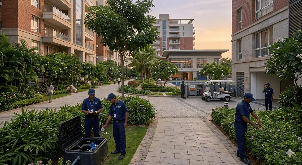  Professionally managed apartment complex in Bangalore designed for long-term NRI property ownership