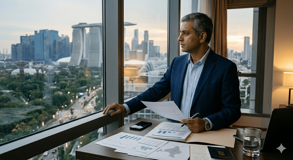 NRI investor evaluating cross-border investment returns and currency impact on Indian assets